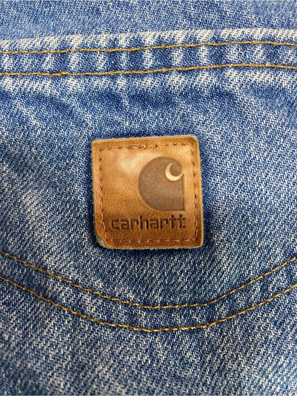 Carhartt Relaxed Fit Blue Denim Jeans Men’s 38x32 - Picture 4 of 5